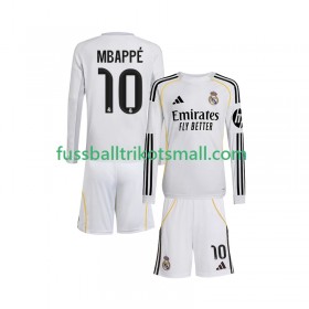 Fußballtrikots Real Madrid Kylian Mbappé 10 Kinder 2025-2026 Langarm Heimtrikotsatz kaufen